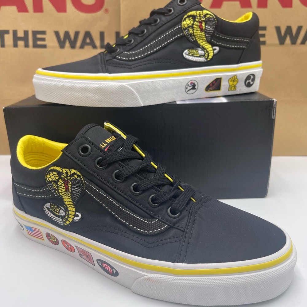 Vans Men's Old Skool Cobra Kai Black/Yellow/White Sneakers
VN0A3WKT05N - Picture 1 of 16
